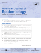 American Jornal of Epidemiology cover